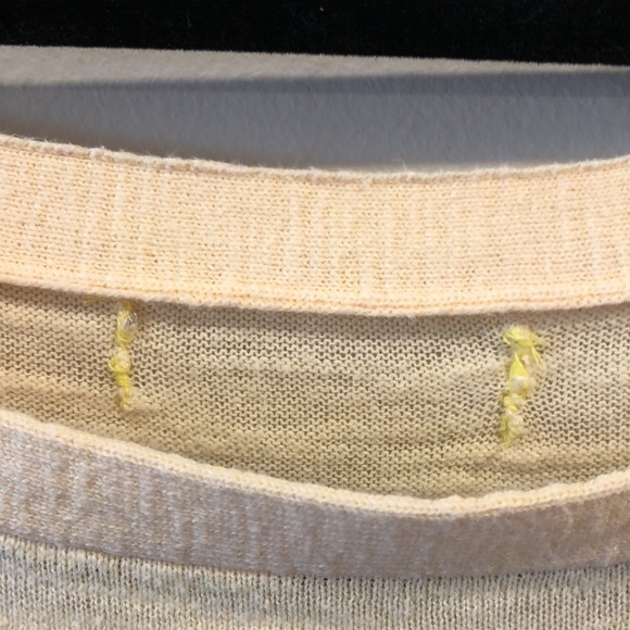 Pale yellow long sleeve top. - Picture 5 of 5